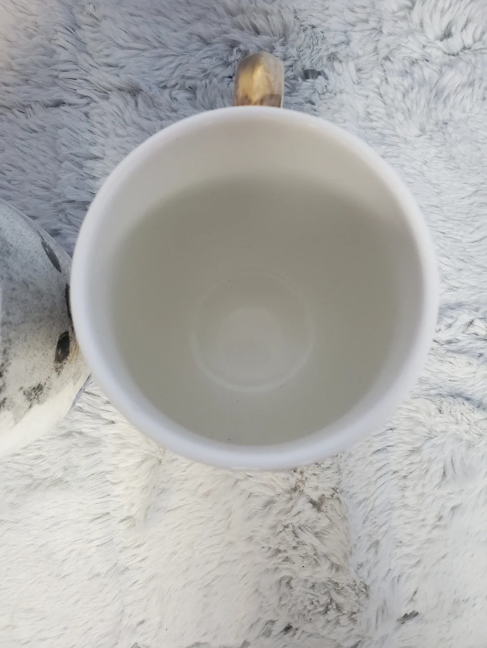 Set of 2 Pier 1 Imports Mugs: Zebra With Gold Handle and Koala With Gold Handle